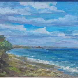 Летний день на побережье. Картина ZhNataly