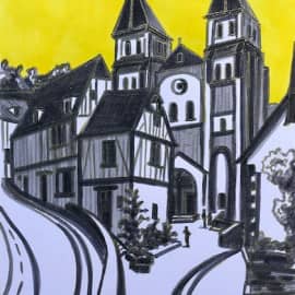 Германский городок. Скетч.