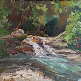 На водопаде. Пленэр ZhNataly