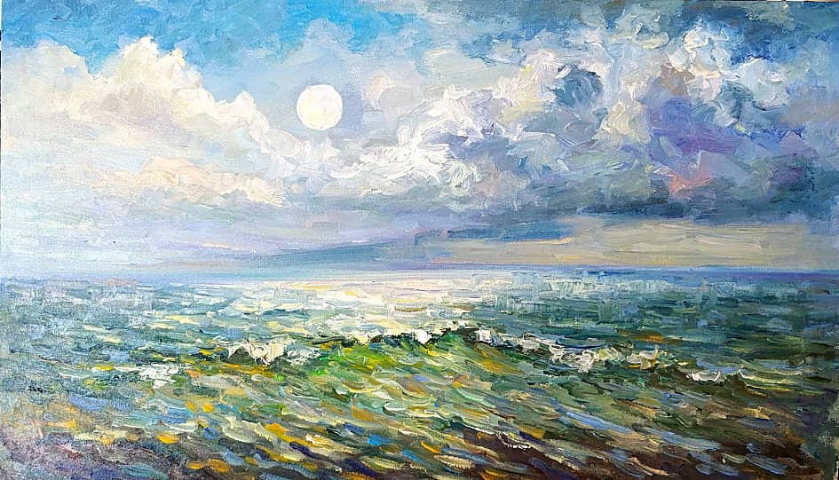 Гроза заходит. Пленэр ZhNataly Скала, волна, солнце. Пленэр ZhNataly