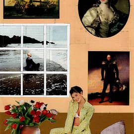 Водил меня Серега на выставку картин. Коллаж.