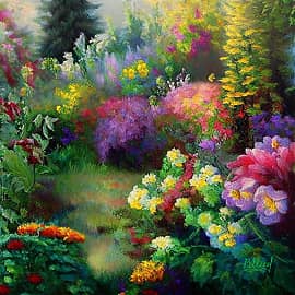 Цветы в саду