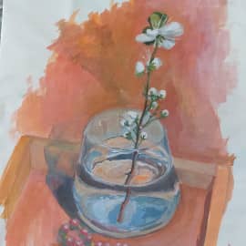 Сливы цвет в стакане