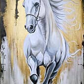 Белая лошадь
