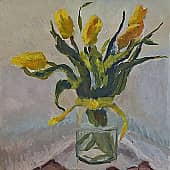 Жёлтые тюльпаны гуашь., художник Татьяна Радович