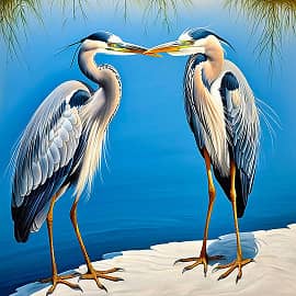 Две цапли НС