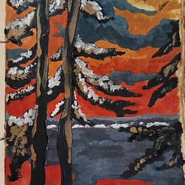 Этюд. Две сосны