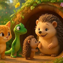 Спасение ежика.