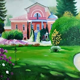 "Усадьба" копия художник Виноградов Сергей Арсентьевич.