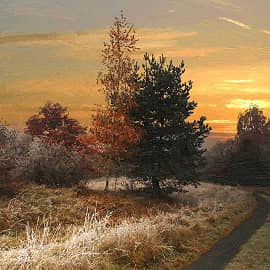 Морозный рассвет.