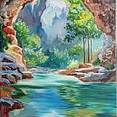 Пещера, вид изнутри)