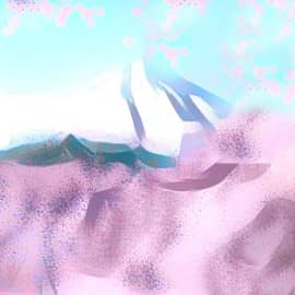 Сакура и Фудзияма