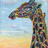 Жирафа с человеческим глазом