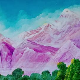 Сиреневые горы