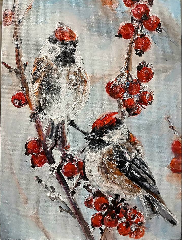 Зимние птички