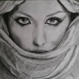 Девушка в платке 2