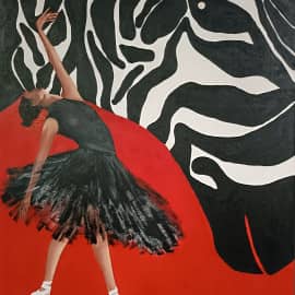 Зебра и танцующая Балерина