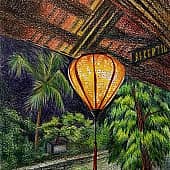 Фукуок. Вьетнамский фонарь. Скетч.
