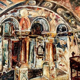 В монастыре св. Наума Охридского.