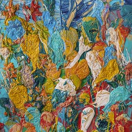 Картина Богатство и энергия цвета в природе Абстракция живопись Екатерина Лебедева художник