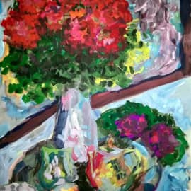 Розы и фиалки