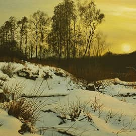 Зимний вечер,Угасание дня