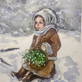 Пора за подснежниками. По мотивам 12 месяцев