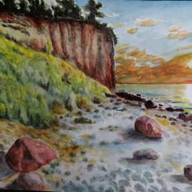 Закат на море