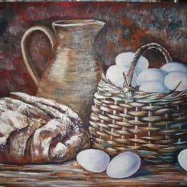 Натюрморт с хлебом.