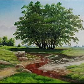 "Дубки" . По мотивам картины И. Шишкина.