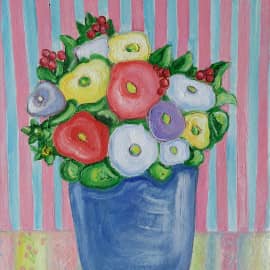 Цветы в плошке