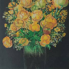 Купальница. Весенний букет.