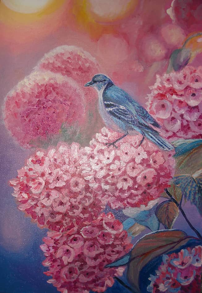 На цветочках сижу и жду