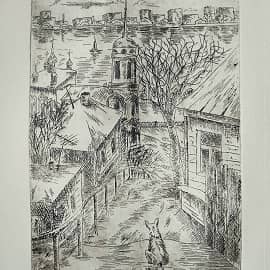 Адмиралтейский храм. Офорт