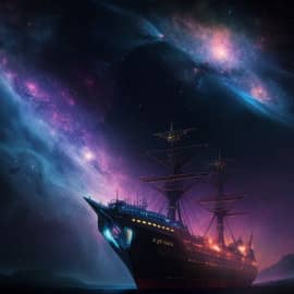 иллюстрация к стиху " Звёздный экспресс"