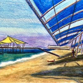 Сиде. Пирс. Скетч.