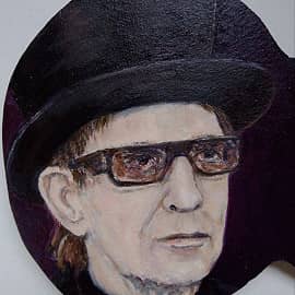 Панно-гитара Пикник с портретом Эдмунда Шклярского)