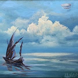 Облако над морем. Проект "сказочные миры ZhNataly"