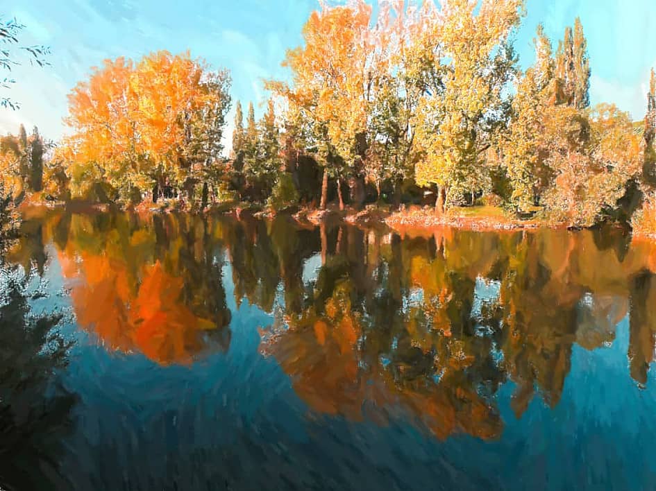 Осенняя река.