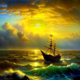 Морской пейзаж 10