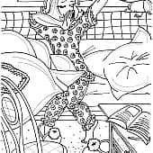 Пробуждение (Детская раскраска)