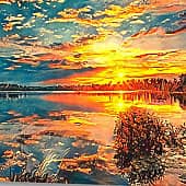 На рассвете.