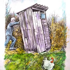 Хутор Ясырев.Наташина дамская комната.Удобства во дворе.