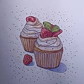 Пирожные с клубникой