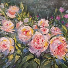 Розы в саду