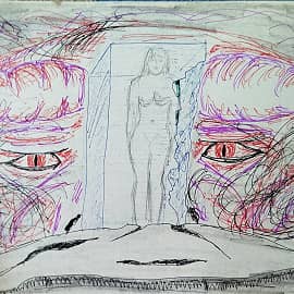 Протрет девушки во льду