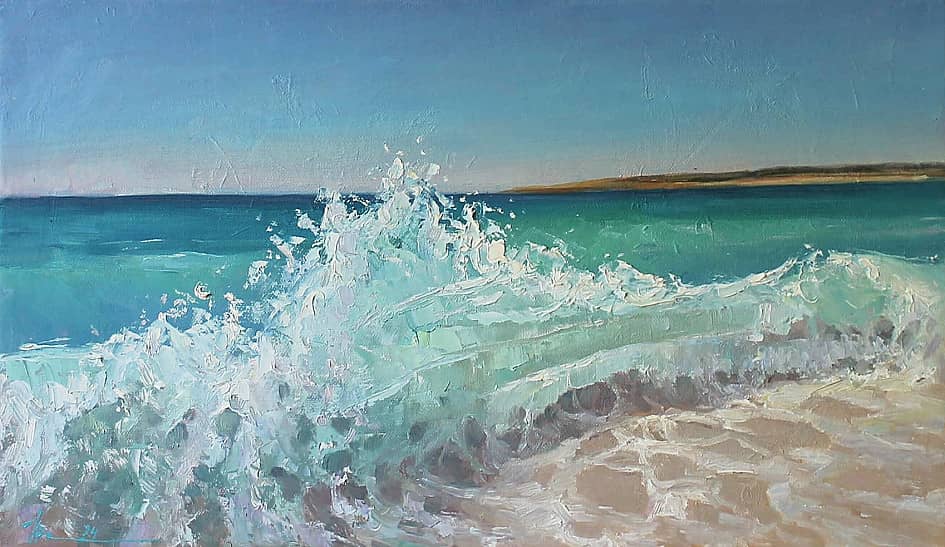 Морская, Холст на подрамнике Масло