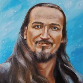 Мужской портрет на светлом фоне