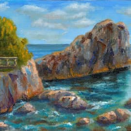 Морской пейзаж, лето