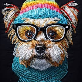 Собачка из ниток НС